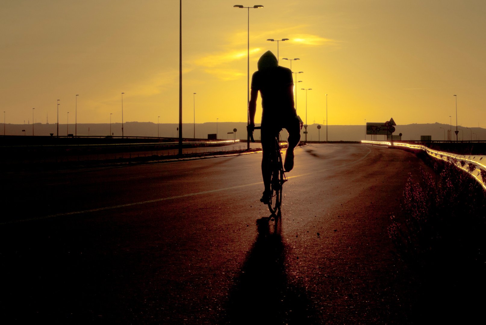 Sunset cycling